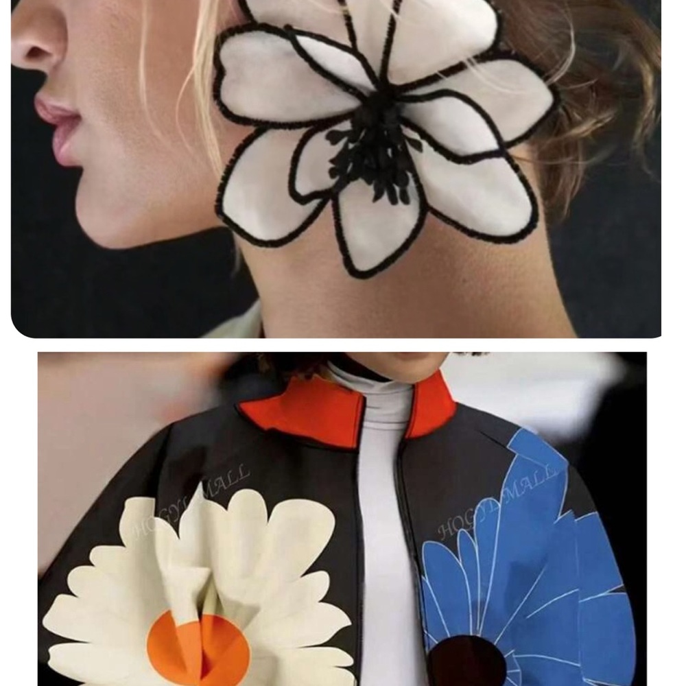 Floral Statement Earrings and Cape Bundle